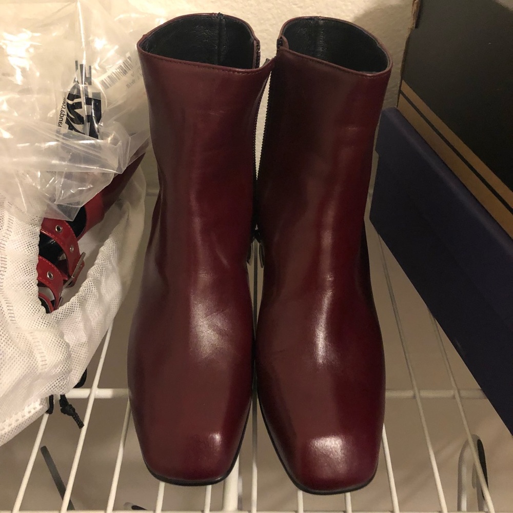 Ankle boots Wine 37